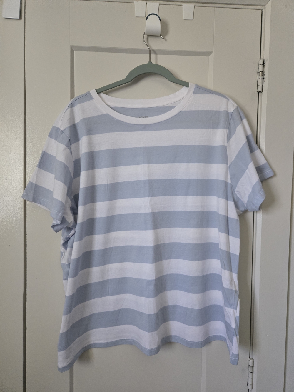 NWT Ricki's Light Blue & White Striped Short-Sleeve Tee